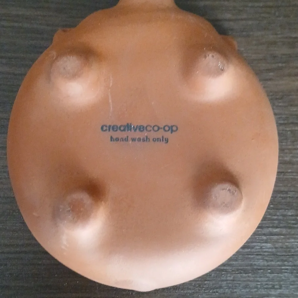 Creative Co-Op Terracotta Red Clay Cochinito Mini Spice Bowl Dish